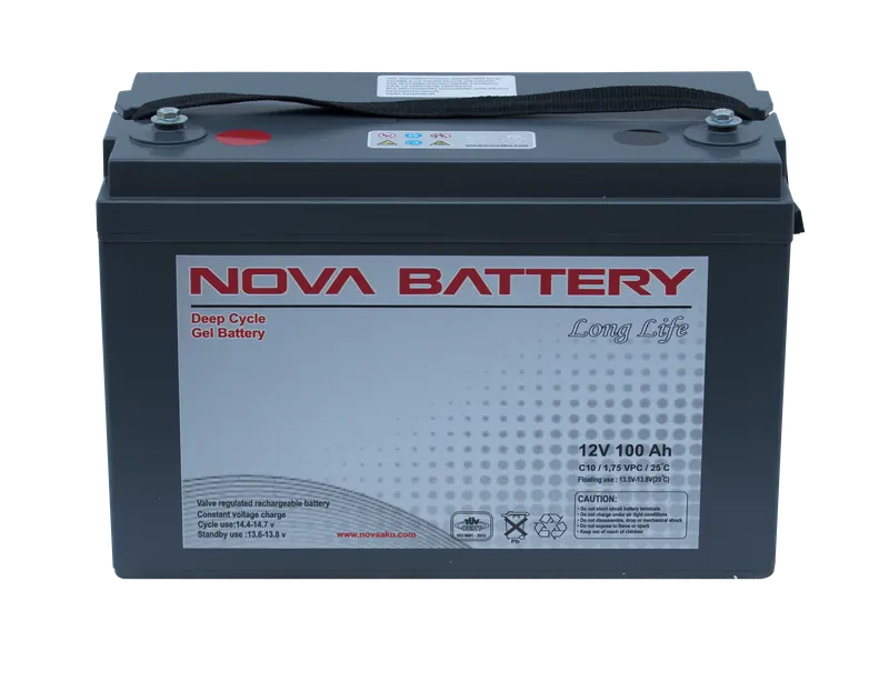 Nova SDGB-10012 deep-cycle jel akü ürün görseli