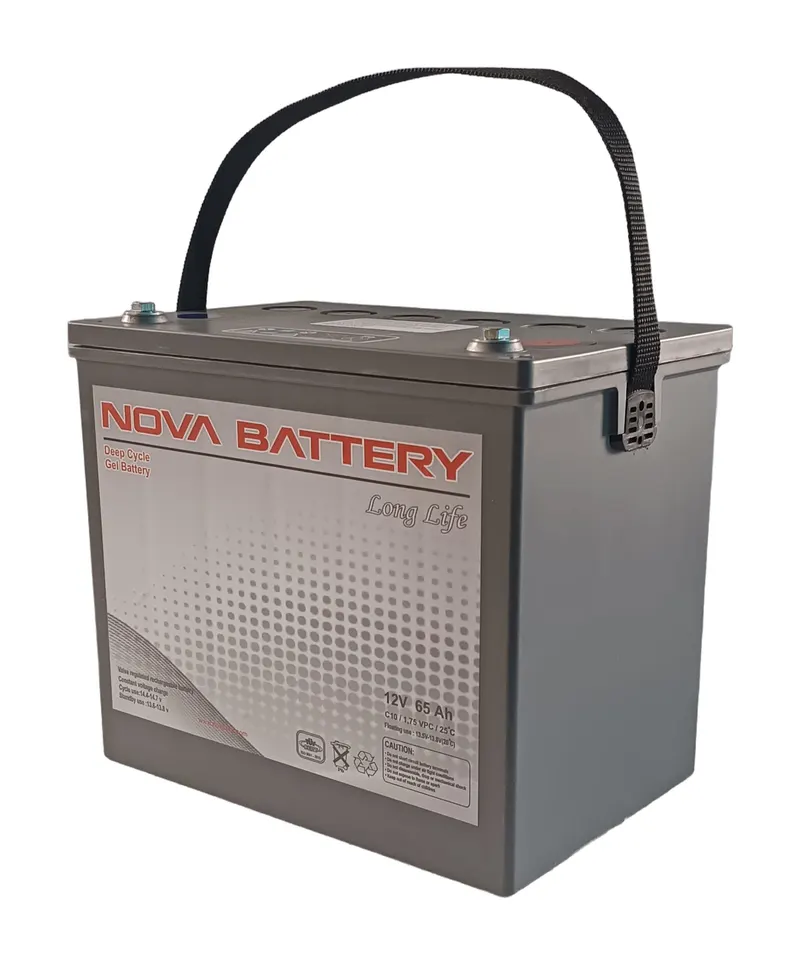 Nova SDGB-6512 deep-cycle gel battery product photograph